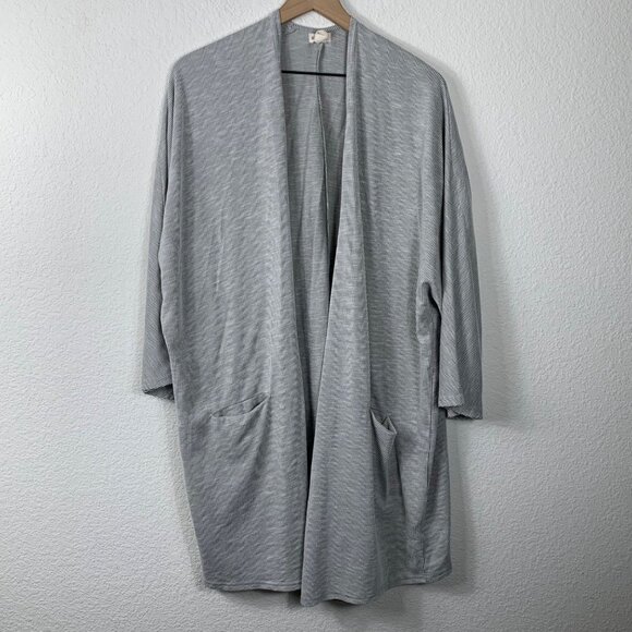 DONNI Anthropologie Ribbed Open Cardigan - Picture 2 of 6